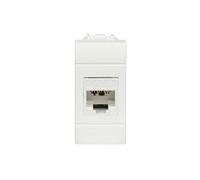 FANTON 23713-36 Prise de données RJ45 UTP 180° cat.6 sertissage sans outil avec adaptateur pour plaques et supports BTICINO LIVING LIGHT
