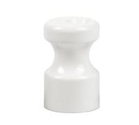 FANTON Isolateur en plastique blanc effet céramique Kit 50 isolateurs Ø 16 mm h 25 mm pour installations câble soie vintage avec vis laiton 89035-B50