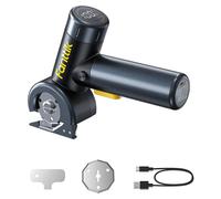 Fanttik C8 Nano Ciseaux électriques, Cisaille à carton Électrique avec écran, Lumière LED, 3 vitesses, Batterie rechargeable, Convient pour les tissus, les tapis, le cuir, les cartons - Noir