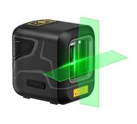 Fanttik D2 Niveau laser Autonivelant, Laser à Lignes Vert 30m, Batterie Rechargeable, Charge USB-C, Support Magnétique 360°, Mode Pulsation, IP54, pour Bricolage et Décoration -Noir (noir)