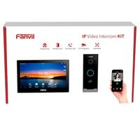 Fanvil Kit d'interphonie vidéo VIK-01 HD déverrouillage à distance poste SIP visiophone application