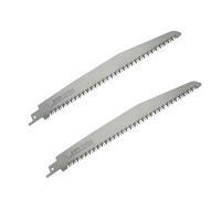 FANZTOOL Lames de scie sabre LPSK-210E - 2 pièces, 210 mm extra longues, pour métal, acier inoxydable, bois et plastique - Accessoires professionnels pour scies sabres et élagueuses
