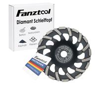 FANZTOOL Premium Meule diamantée Abrasif 180 mm x 22,2 mm Plateau de ponçage pour matériaux de construction abrasifs, chape, crépi, asphalte