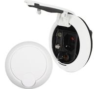 FAP Orus Prise extérieure multifonctionnelle Prise pour auvent 220V 230V Antenne satellite 12 Volt IP44 blanc