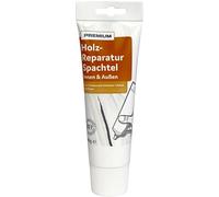 FarbenFux Mastic de réparation pour bois de qualité supérieure - 400 g - Blanc - Pour l'intérieur et l'extérieur - Trous et fissures