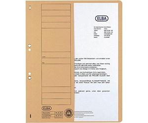 Farde à oeillets agrafage officiel demi-couverture avant carton chamois