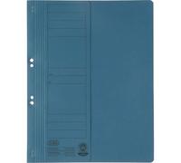 Farde à oeillets ELBA en carton, bleu, agrafage commercial demi-couverture avant, emballée par 50 pièces - 50 pièces (21451 BL)