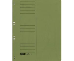 Farde à oeillets ELBA en carton, vert, agrafage commercial demi-couverture avant, emballée par 50 - 50 pièces (21451 GN)
