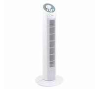 Farelek DAKOTA - Ventilateur colonne oscillant 50W H 74 cm, blanc