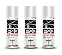 FAREN F93 Zinc Spray Pureté 98%, Zincant à froid, Anticorrosif, Antirouille, donne une teinte claire brillante, particulièrement adaptée pour la retouche de pièces soudées et oxydées, 400 ml (3)