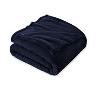 FARFALLAROSSA Couverture Plaid Polaire Flanelle 160 x 210 cm - Jeté de Canapé Polaire - Couverture lit 2 Personnes Epaisse Douce Et Chaude - Plaid Haute Qualité - Bleu