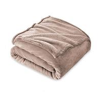 FARFALLAROSSA Couverture Plaid Polaire Flanelle 160 x 210 cm - Jeté de Canapé Polaire - Couverture lit 2 Personnes Epaisse Douce Et Chaude - Plaid Haute Qualité - Beige