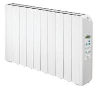 FARHO Radiateur électrique à inertie fluide 1670W | Eco Green Ultra 10 Eléments | Blanc | Programmable | Basse Consommation | Garantie 20 ans