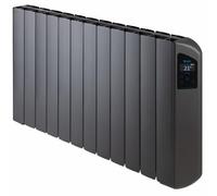 FARHO Victoria WiFi Radiateur Électrique à Inertie Fluide 2000W, 12 Éléments en Aluminium. Émetteur Thermique Basse Consommation, Contrôle depuis Smartphone, WiFi Intégré, Anthracite