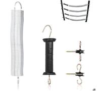 Farming Kit Poignée Et Ressort Portillon, Poignées De Portail Isolées pour Clôture électrique Ensemble De Poignées De Por