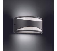 Faro 70697, applique murale d'extérieur, gris foncé, aluminium, IP44, I, E27