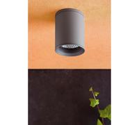 Faro 70806, applique murale d'extérieur, gris foncé, aluminium, IP44, I, E27