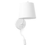 Faro Barcelona 29329 - BERNI Applique blanche avec lecteur LED