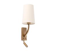 Faro Barcelona 29683-20 - REM Applique vieil or/beige avec lecteur LED