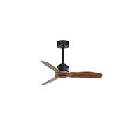 Ventilateur de plafond à basse consommation avec télécommande Just Fan Noir / Noyer 81 cm
