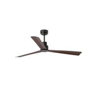 Faro Barcelona Ventilateur de plafond Nassau 33478 moteur DC, télécommande, marron 128 cm