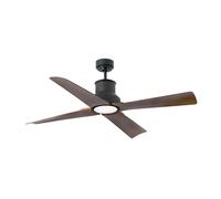 Faro Barcelona Ventilateur de plafond Winche – basse consommation, LED, télécommande, IP44 extérieur