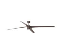 Ventilateur de plafond DC Attos Marron 213 cm avec LED Faro