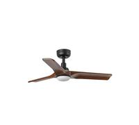FARO BARCELONA 338061S - HEYWOOD LED S Ventilateur noir/noyer 10 W SWT