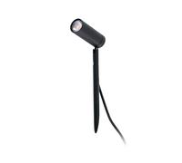 Borne Lumineuse Extérieure Led Faro Barcelona - Seth 6W 2700K - Ip44, Réglable, Noire - 28 Cm