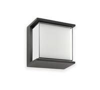 Faro Barcelona Applique murale d'extérieur HIKARI – aluminium, IP65, 10 W, gris foncé