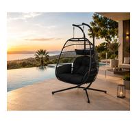 Faro fauteuil suspendu 2 places noir