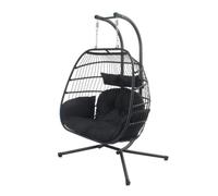 Faro fauteuil suspendu 2 places noir