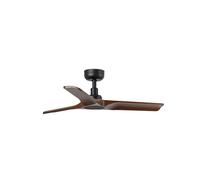Ventilateur de plafond à basse consommation avec télécommande Heywood 90 cm Noir