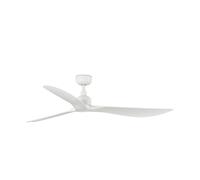 Ventilateur de plafond à basse consommation avec télécommande pour l'extérieur Outwood Blanc / Blanc