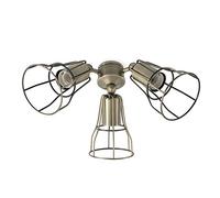 FARO Phare 33717 - Kit de lumière Or Ancien 3 E27 60 W pour Jakarta