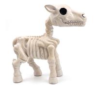Faroby Décorations de Cour d'halloween de squelettes d'animaux, Accessoire 'Animaux squelettes réalistes, décor Squelette 'Halloween pour l'extérieur, Cheval