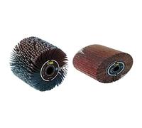 Fartools 110869 Brosse à lanières abrasives Ø120mm-L 100mm Compatible avec Rénovateur REX120, REX200 et REX-H200 pour poncer/dégriser & 110868 Brosse à Lamelles pour Rénovateur