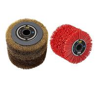 Fartools 110874 Brosse fil métallique Ø120mm - L 100mm & 110886 Brosse Nylon abrasifs Ø120mm-L 100mm pour Rénovateur REX120C, REX200 et REX-H200 pour décrasser/dégriser/Nettoyer