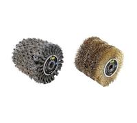 Fartools 110884 Brosse Fibre Métal Torsadé pour Rénovateur & Brosse fil laitonné 0,3mm Ø120mm/L100mm