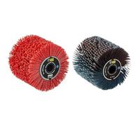 Fartools 110886 Brosse Nylon abrasifs Ø120mm-L 100mm pour Rénovateur REX120C & 110869 Brosse à lanières abrasives Ø120mm-L 100mm Compatible avec Rénovateur REX120, REX200 et REX-H200