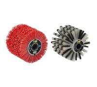 Fartools 110886 Brosse Nylon abrasifs Ø120mm-L 100mm pour Rénovateur REX120C & 110889 Brosse en Fibre Plastique Ø120mm-L 100mm Compatible avec Rénovateur REX120, REX200 et REX-H200