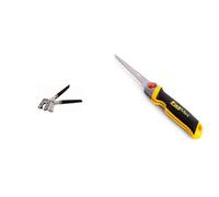 Fartools 212002 Pince pour Rail à placoplâtre & STANLEY FATMAX Scie pour Usage Général - Découpe du Plâtre - 8 Dents/Pouce - Denture Triple Biseaux