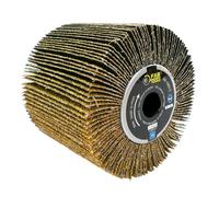 Far Tools Brosse à lamelles abrasives A36 Ø 120 mm L 100 mm alésage 20 mm - 110917