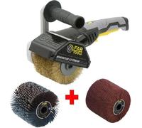 FARTOOLS Pack 615127 : Rénovateur REX120C + brosse et ruban en nylon - Bois spécial, métal et pierre
