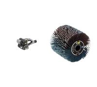 Fartools REX 80 Rénovateur compact 420W, brosse à lamelles Ø80mm/L100mm, 1000-3200tr/min & 110869 Brosse à lanières abrasives Ø120mm-L 100mm Compatible avec Rénovateur REX120, REX200