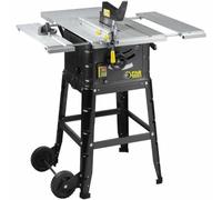 Fartools Scie de table 1600W, Ø250mm30mm, 36 dents, 2 extensions latérales coulissantes en alu, table 432x625mm, capa coupe 90°=72mm&45°=50mm