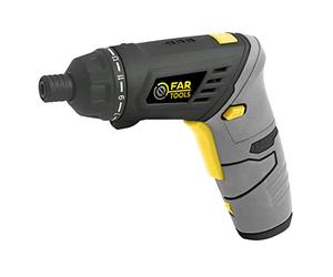 Fartools Tournevis 3,6 V 1,5Ah batterie Li-ion, max 5Nm, poignée réglable, éclairage + lampe torche LED, chargeur, mallette + 15 acc.