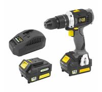 Fartools X-FIT Pack Gros Œuvre : Perceuse/Visseuse 18V 40Nm, Marteau Perfo 18V 1.2J et Meuleuse 115mm avec 2 batteries 3.0Ah