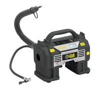 Fartools XF-COMP Gonfleur/Compresseur sans fil 18V, pression max 11bar, prise allume cigare, nombreux accessoires. Vendu sans batterie
