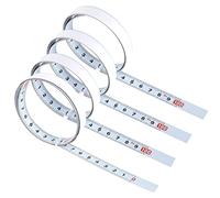 FASBET 4 pièces Mètre à Ruban en Acier au Carbone Auto-adhésif, Règle Métrique Auto-adhésive, Règle en Acier à l'échelle Collante, Ruban à Mesurer Auto-adhésif Métrique, pour établis et Machines